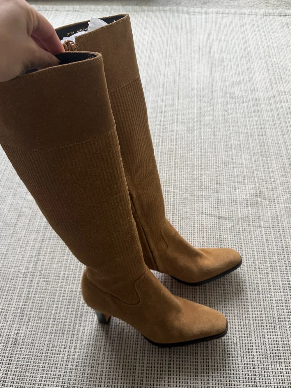 Lauren Ralph Lauren Davida Suede Corduroy Tall Boots Women’s Size 5.5